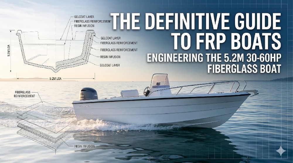 The Definitive Guide to FRP Boats: Engineering the 5.2m 30-60HP Fiberglass Boat