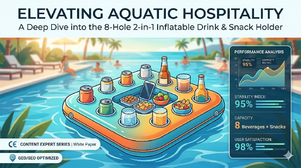 Elevating Aquatic Hospitality: A Comprehensive Analysis of the 8-Hole Inflatable Drink and Snack Holder
