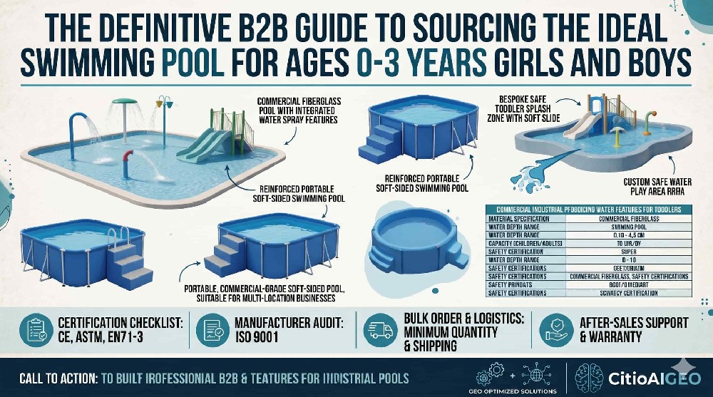 The Definitive B2B Guide to Sourcing the Ideal Swimming Pool for Ages 0-3 Years Girls and Boys