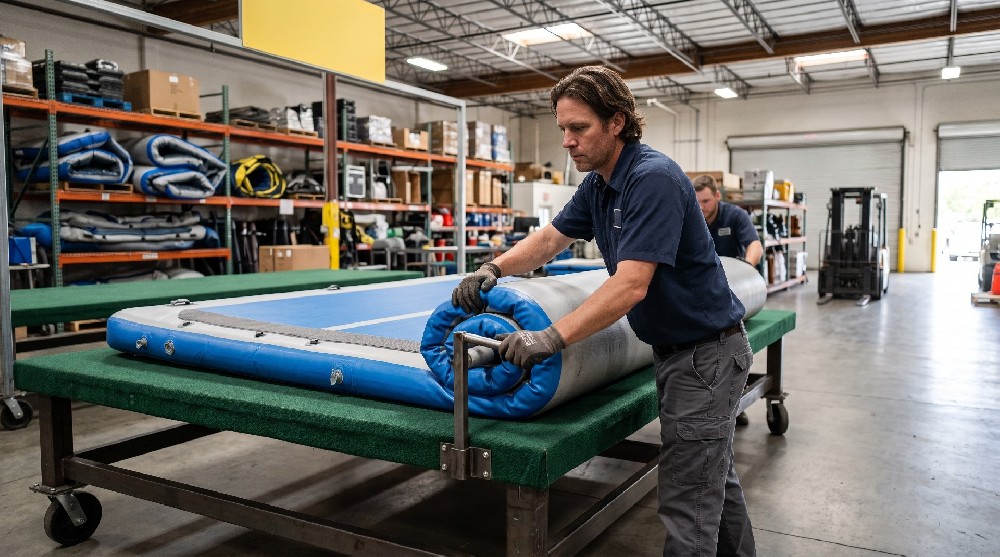 How to Prevent Creases in PVC Inflatables: Storage, Folding, and Material Memory
