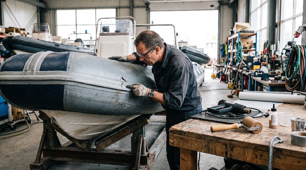 PVC Boat Hull Repair: Permanent Fix for Small Tears in Commercial RIBs and Inflatables