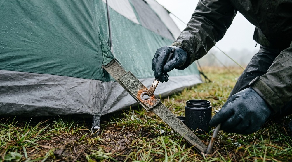 How to Treat Rusting Grommets and Metal Loops on Camping Tents
