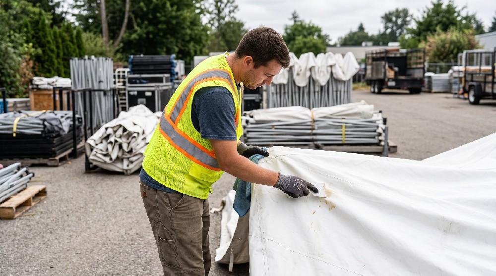 How to Safely Remove Tree Sap Stains from Tent Canopies
